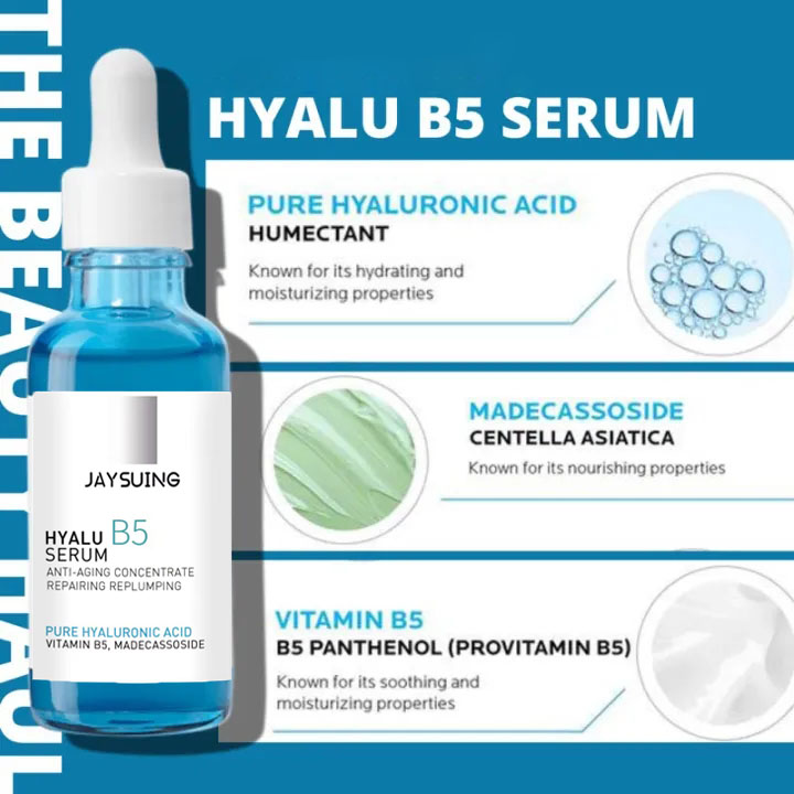 PURE HYALURONIC ACID Vitamin B5 Serum | ANTI-AGING CONCENTRATE Serum Vitamin B5 Suitable for Sensitive Skin 30ML