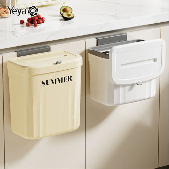 YEYA Thùng rác tái chế phòng tắm nhà vệ sinh nhà bếp treo thùng đựng rác treo tường thùng rác thùng vệ sinh dày thùng rác treo tường