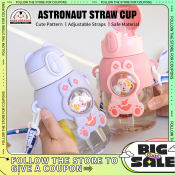 Cute Cartoon Baby Straw Sippy Cup 600ML by 