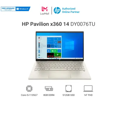 Laptop HP Pavilion x360 14-dy0076TU 46L94PA i5-1135G7 | 8GB | 512GB SSD | 14FHD Touch | VGA ON | Win11 | Gold