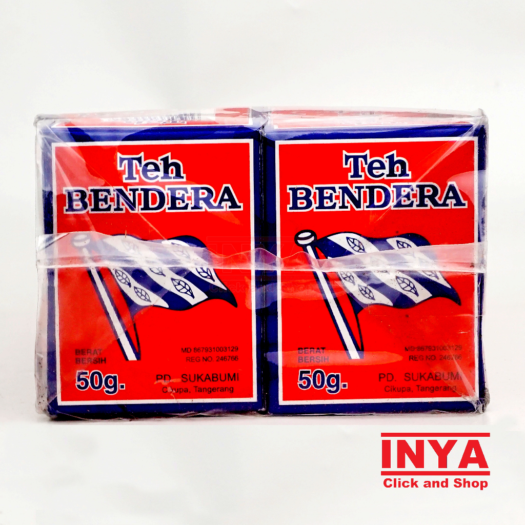 Teh Bendera 10x50g BOX - Daun Teh - Tea