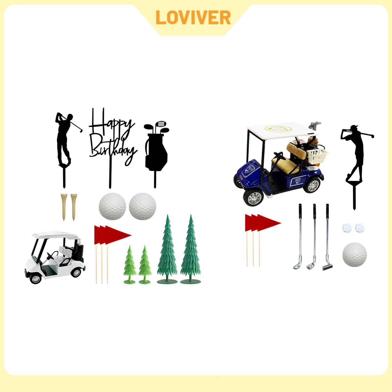 Golf Birthday Cake Toppers Decorative Supplies Cake Picks for Birthday Father's Day Party Favors Celebrations Valentine's Day ราคา 557 บาท*ส่งฟรี
