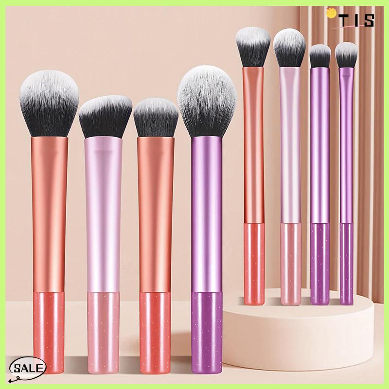 Follow Get New【TIS】 Bộ 5 7 10 12 Cây Cọ Trang Điểm gồm Cọ Phấn Nền, Má Hồng, Phấn Mắt và Phấn Tạo Khối, Bộ Cọ Trang Điểm Chuyên Dụng - 9