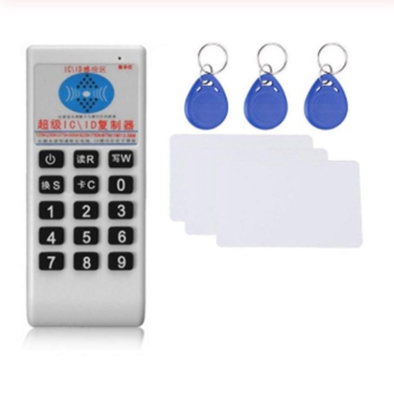Handheld RFID Card Reader Writer 125KHz-13.56MHZ Copier Duplicator ID Tags Programmer with Key Card Replicator ID/IC Card Cloner Reader
