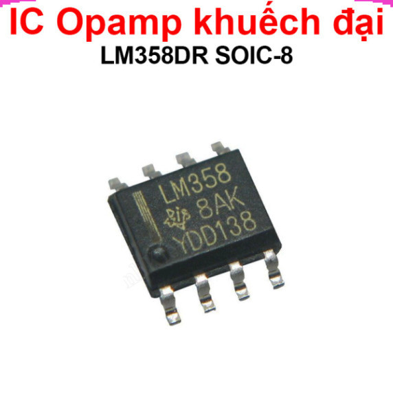 (Gói 5 con) IC opamp khuếch đại LM358DR SOIC-8