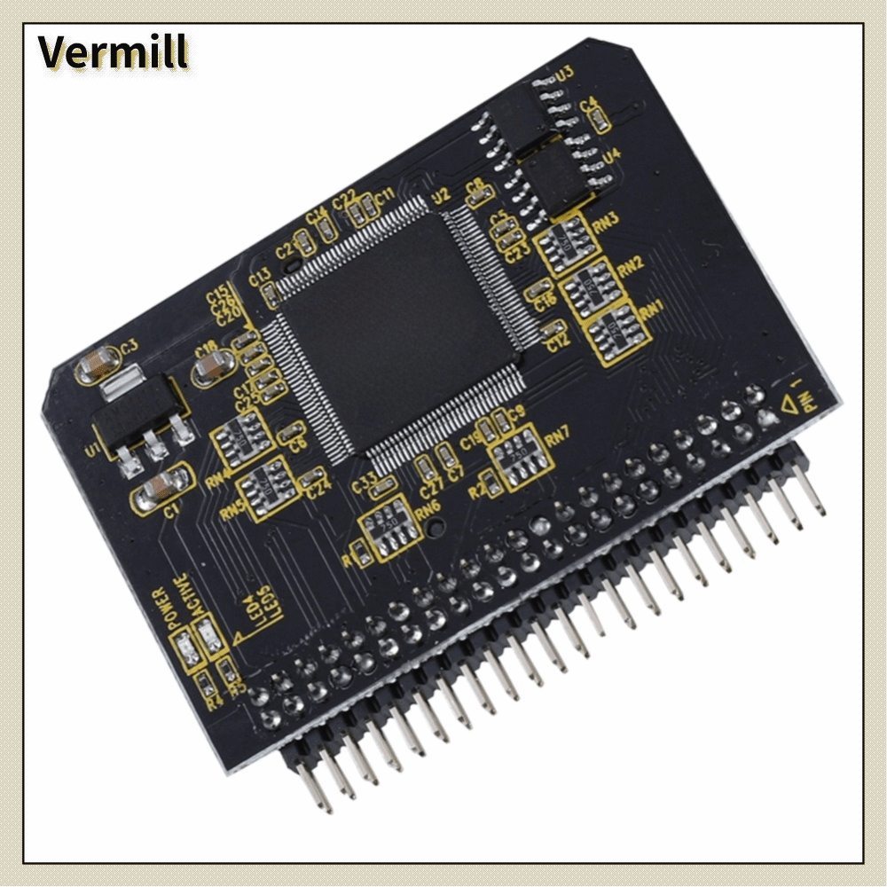 VERMILL 44Pin Nam Bộ chuyển đổi SD sang IDE Hiệu suất ổn định 2.5 inch Thẻ nhớ SD sang IDE SD SDHC SDXC MMC Bền bỉ Bộ chuyển đổi Thẻ nhớ sang IDE Máy tính xách tay