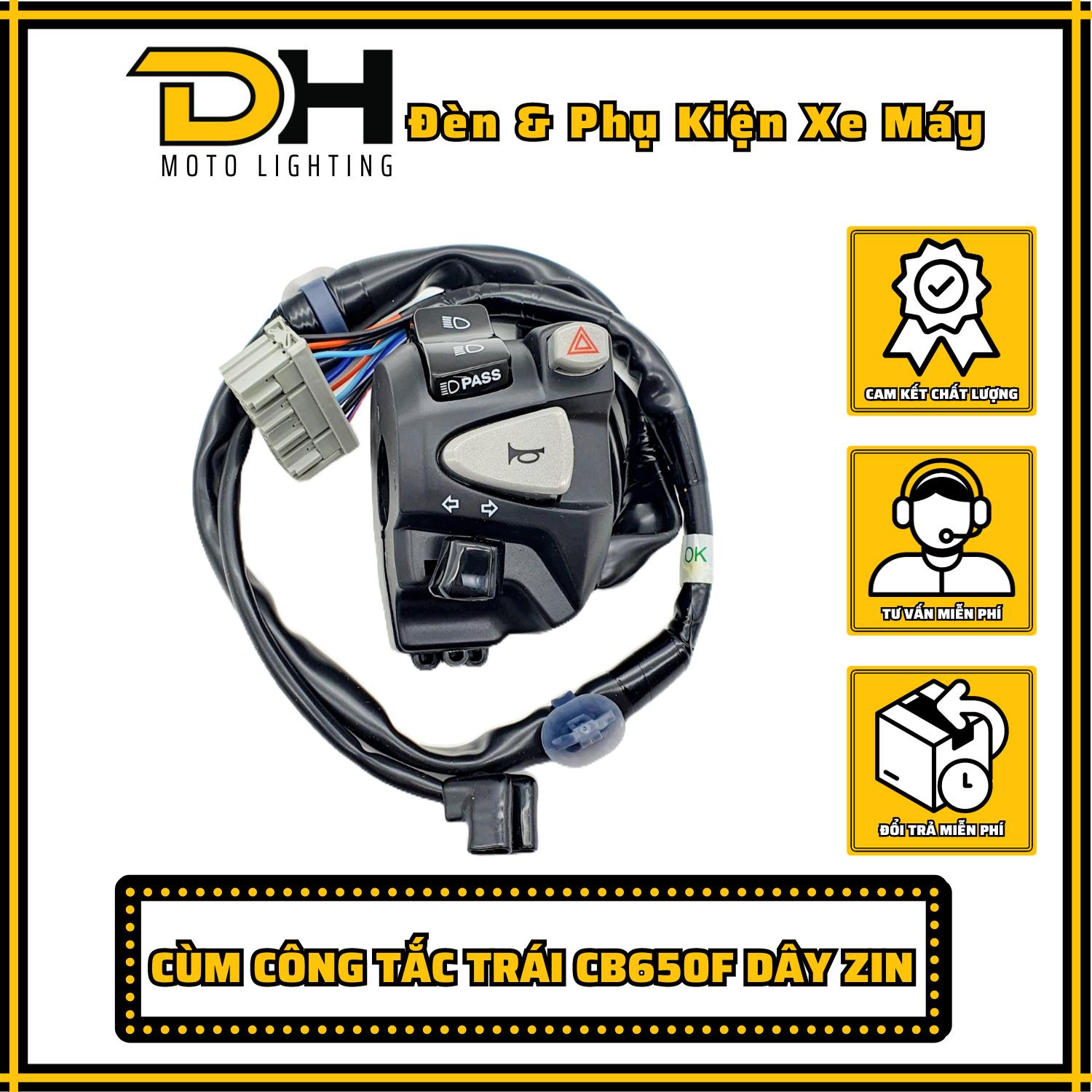 Cùm công tắc trái cb650f dây zin