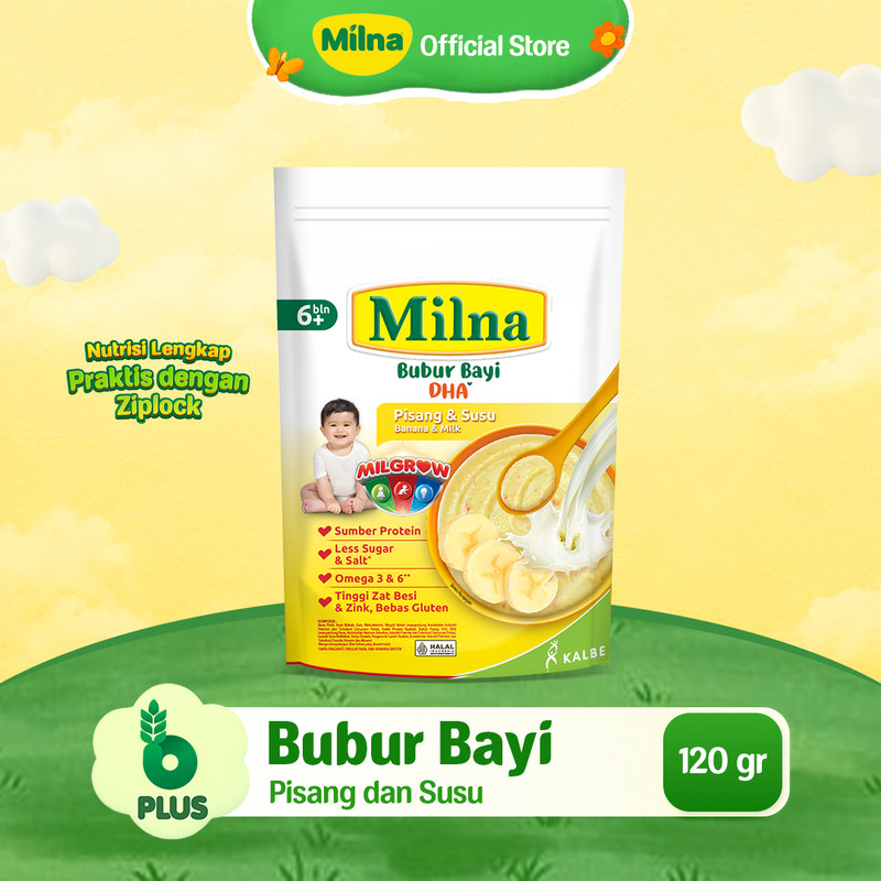 MILNA BUBUR BAYI REGULER 6+ PISANG 120G