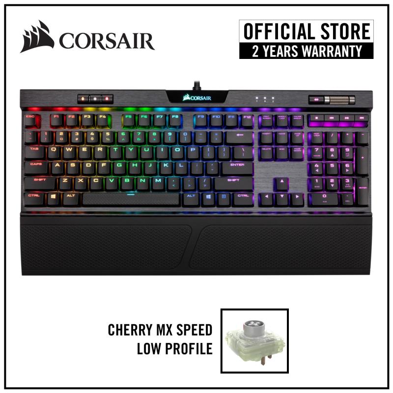 Corsair K70 RGB MK.2 Low Profile Mechanical Gaming Keyboard - Cherry MX Low Profile Speed RGB Singapore