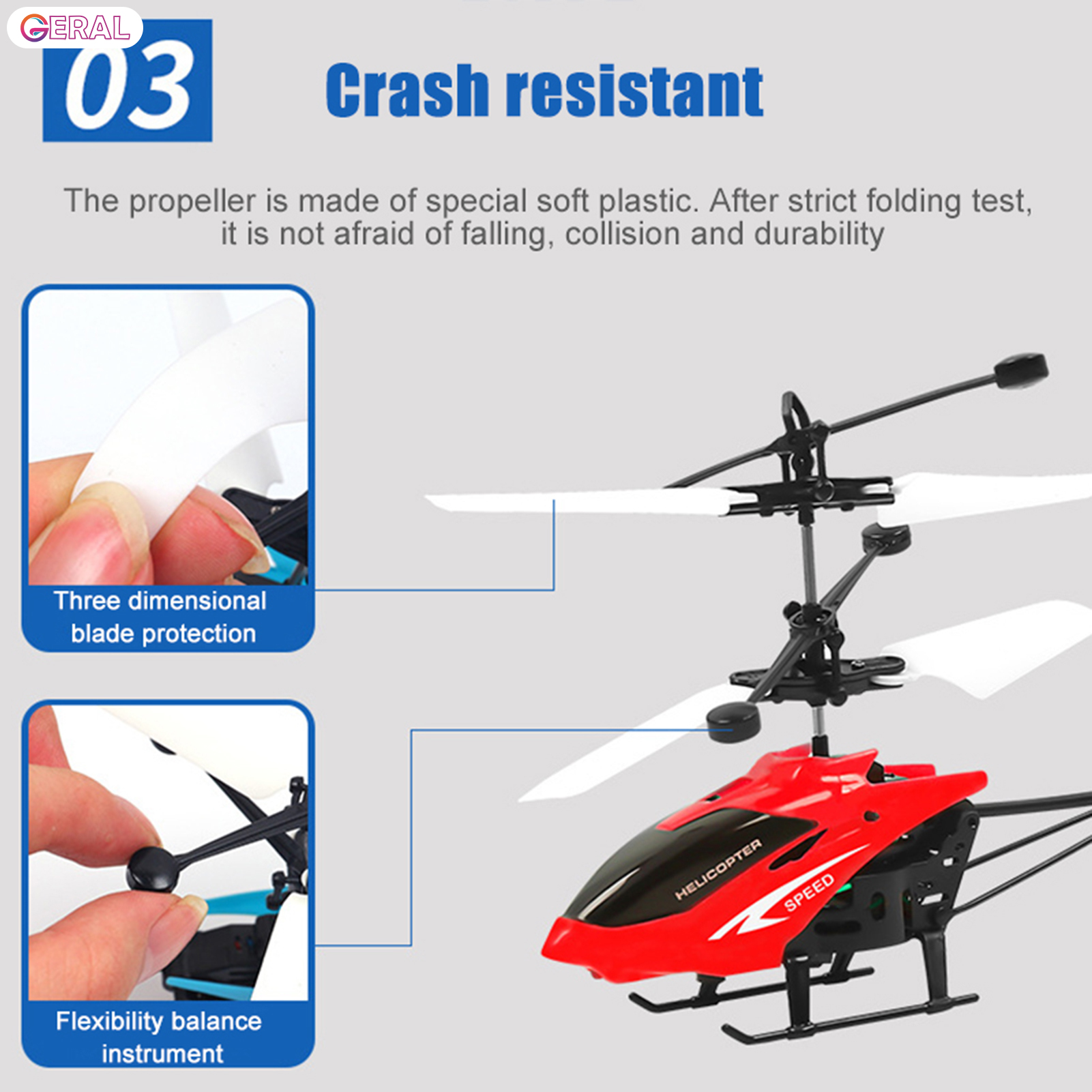 Geral Mini Helicopter Remote Controlled Aircraft Two