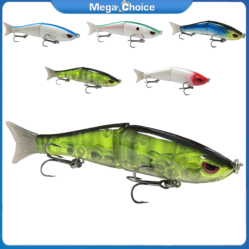 MegaChoice【Fast Delivery】Lure Bait Fishing Lures Trout Multiple 2-Jointed Swim Baits Slow Sinking Bionic Swimming Luresn With 2 Trible Hook For Outdoor Fishing Bass Fishing Lures ราคา 141 บาท*ส่งฟรี