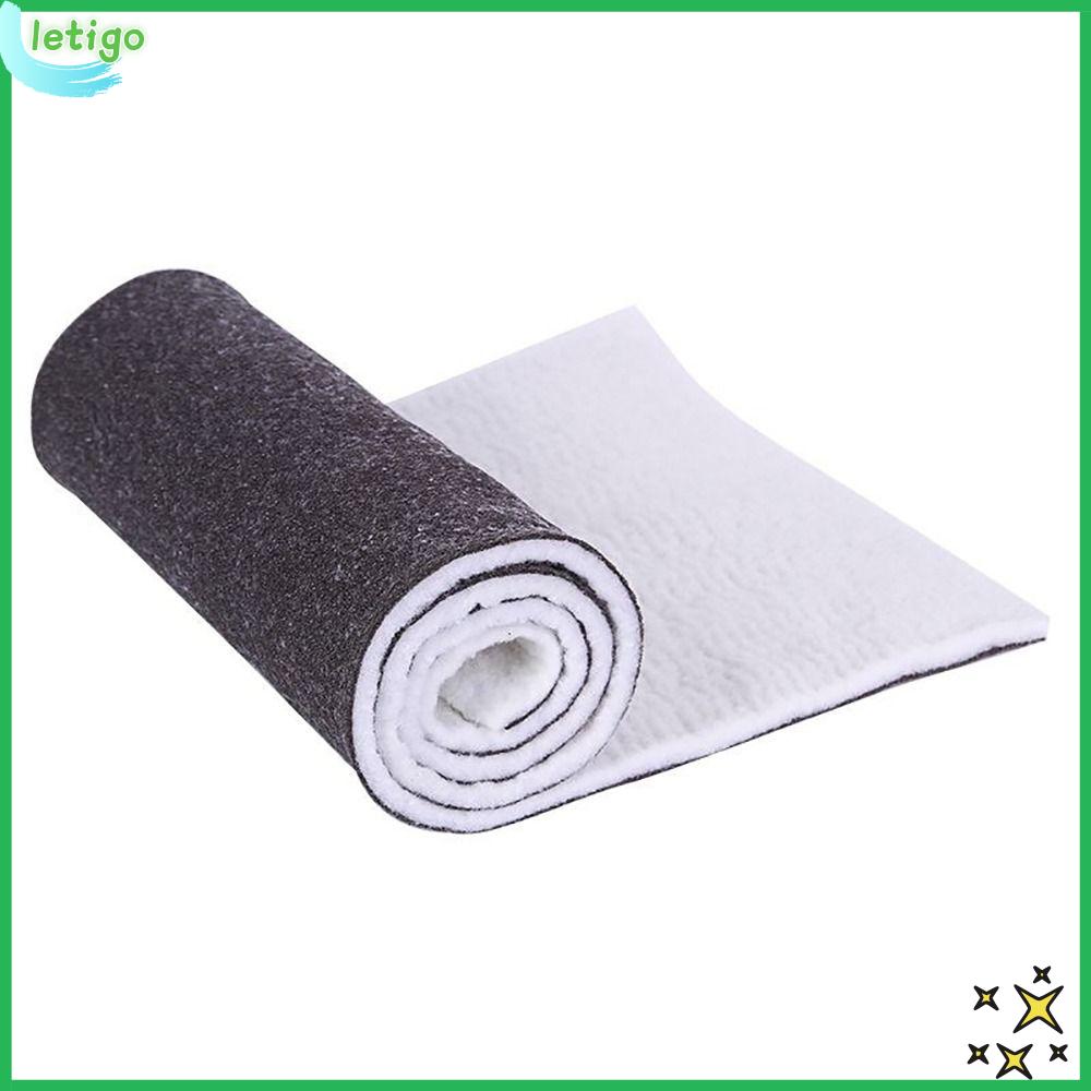 LETIGO Độ thấm tốt Bộ lọc bọt biển cho bể cá Lớp đôi Dày 1cm Bọt lọc bông sinh học Thực tế Trắng  Đen Bông lọc bể cá Bể cá