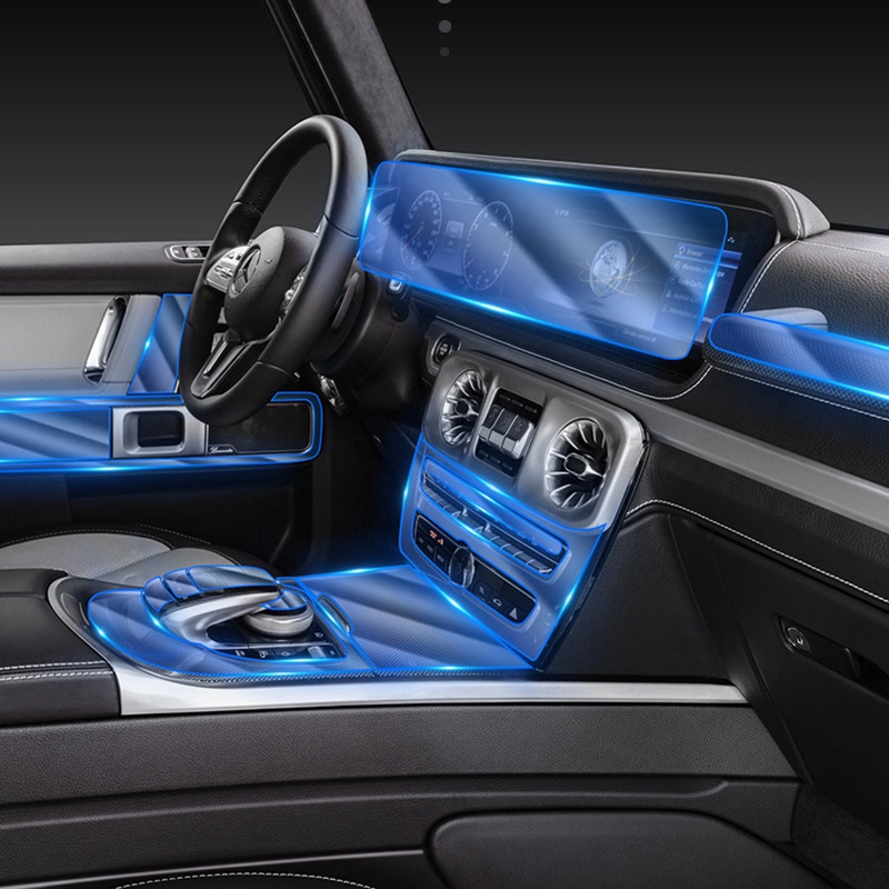 Car Interior Center Console Protective FilmTPU Interior Anti-Scratch Protective Film for - G-Class G500 2019