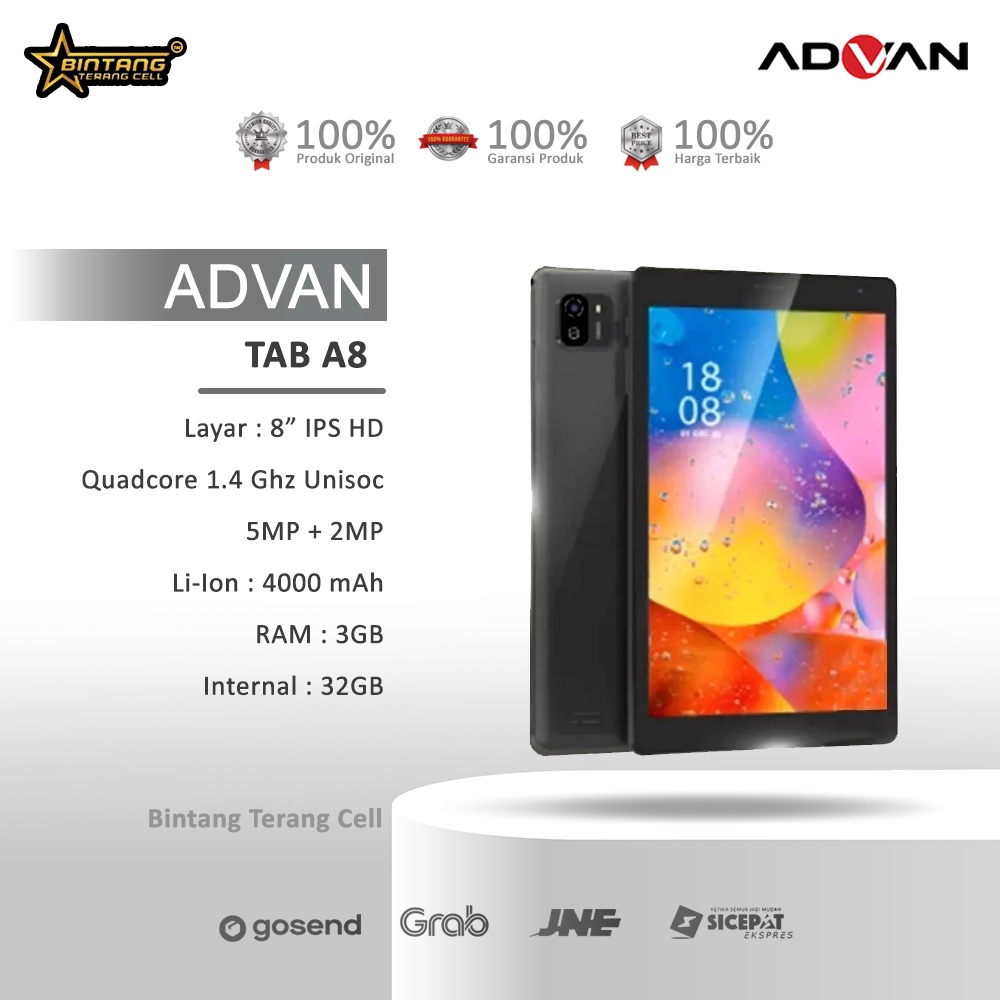 Advan Tab Xtab Advan Xtab Ram 4/64Gb Advan Tablet Official Guarantee Giá 1,199,000 Đồng*Miễn phí vận chuyển