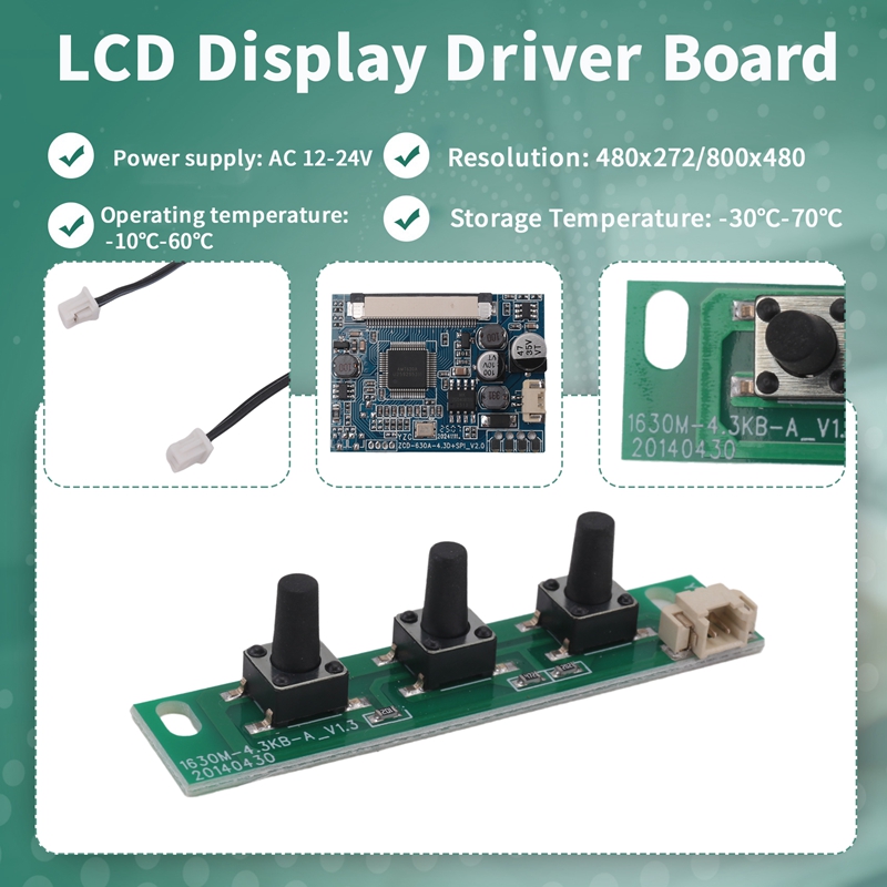 LCD Display Driver Board Module Kit Monitor for Car AV Digital Photo Frame Multi-Function