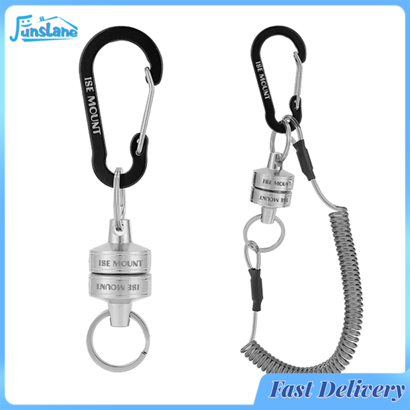 FunsLane Magnetic Lost Rope Fishing Pliers Lure Fishing Accessory Holder With Coiled Lanyard 4 Kg / 20cm-100cm Fishing Tool Accessories ราคา 125 บาท*ส่งฟรี