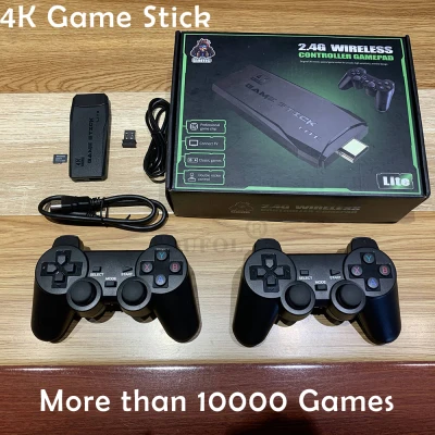 USB Wireless Video Console TV Game Stick 4K Portable Game Console 8 Bit Mini Retro Controller HD Output Dual Handheld Players