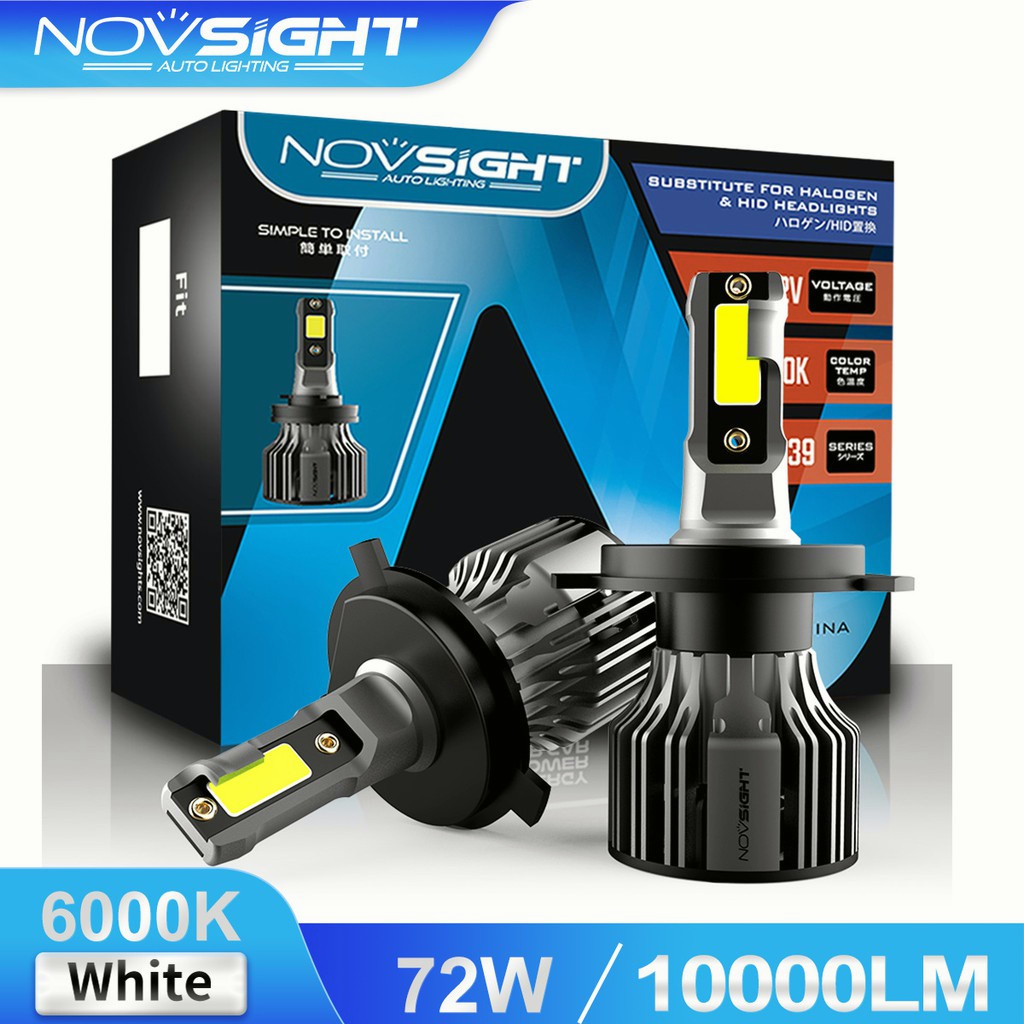 Novsight N39 หลอดไฟหน้า H4 Led H11 9005 9007 สําหรับรถยนต์ Turbo Led 12V ราคา 289 บาท*ส่งฟรี