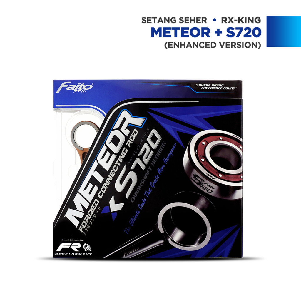 Faito Stang Seher Conrod Set Rx King Meteor + Bearing Kruk As Rx King S720 Combo Pack Harga 1,188,000 rupiah*Gratis Ongkir