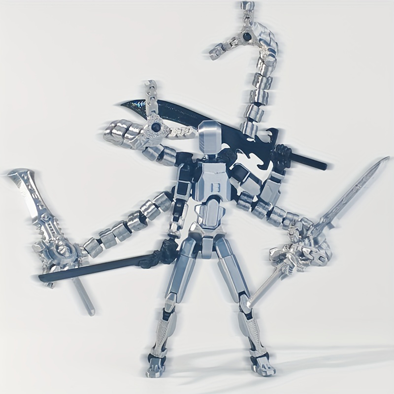 【Youer】 Lắp ráp hoàn thành 5.2in T13 hành động hình 3D in đa Jointed di chuyển Titan 13 may mắn Dummy Nova Robot hành động hình quà tặng