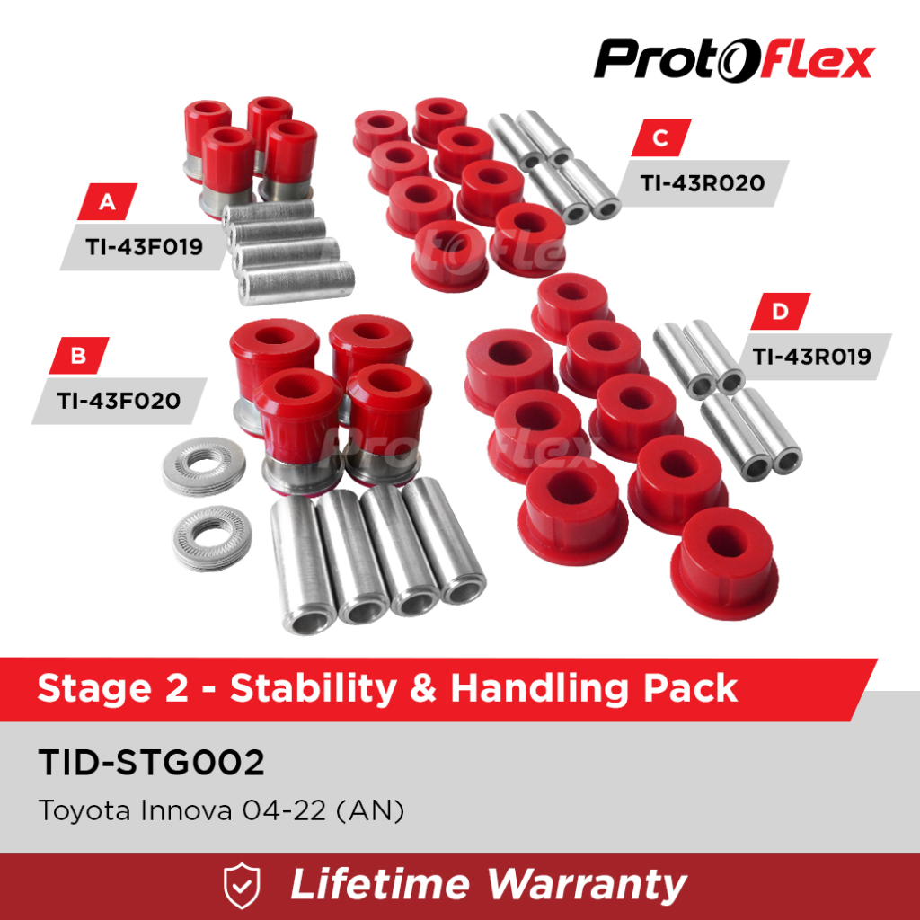 Protoflex Stage 2 Stability and Handling Pack for Toyota Innova 04-22 Harga 3,800,000 rupiah*Gratis Ongkir