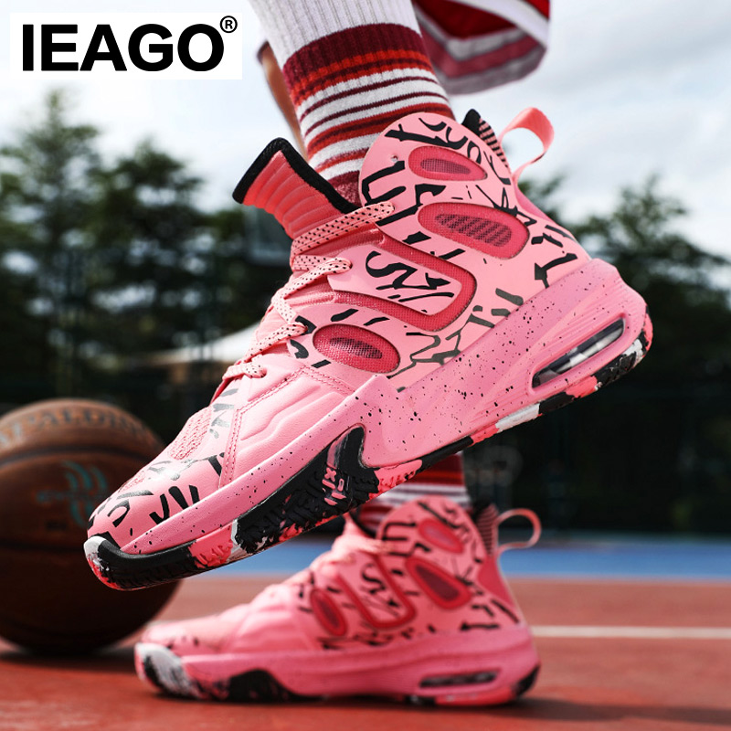 Ieago ban đầu chất lượng cao Spike Mens Womens Breathable chống trượt Giày chơi bóng rổ Đệm Giày Sne