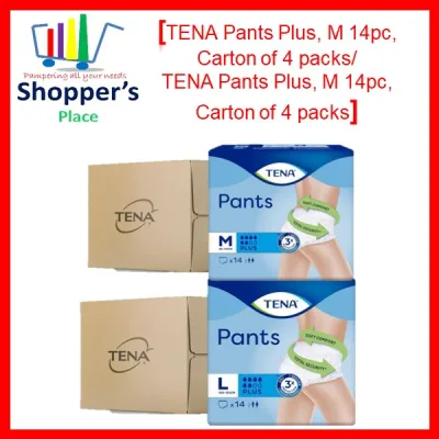 [CARTON SALE] TENA Pants Plus Proskin Adult Diapers (4 packs) - M14 x 4 packs/L14 x 4 packs