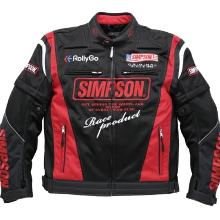 SIMPSON JACKET NSM 2202 RED | JAKET RIDING Harga 6,000,000 rupiah*Gratis Ongkir