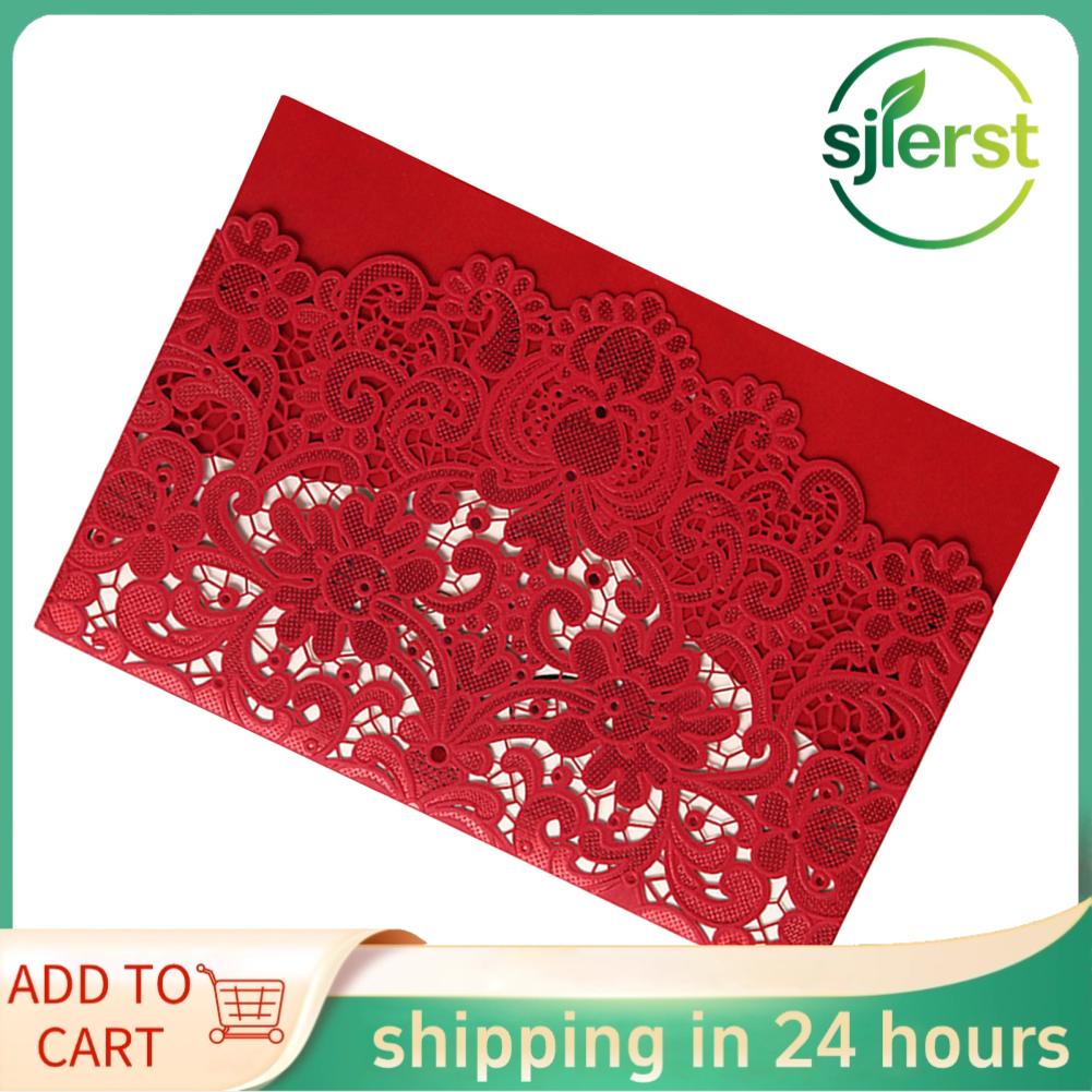 sjlerst 10 Chiếc Thiệp Mời Đám Cưới Rỗng Với Phong Bì Cho Đám Cưới Cô Dâu Tiệc Cưới Thiệp Chúc Mừng Kỷ Niệm Lễ Tình Nhân Sinh Nhật Quà Tặng Cho Mẹ Cô Vợ những Người Yêu Vợ