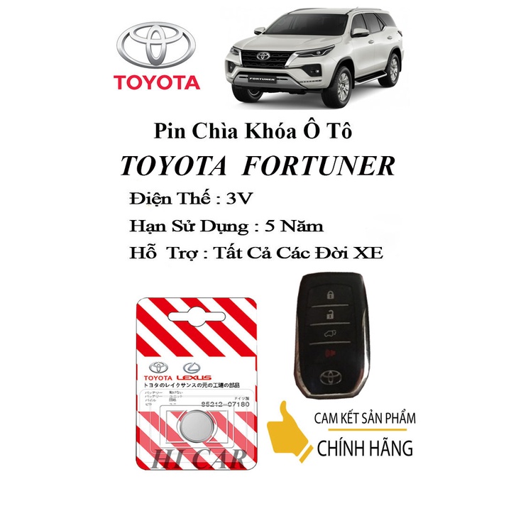 Pin chìa khóa ô tô Toyota Fortuner chính hãng Panasonic