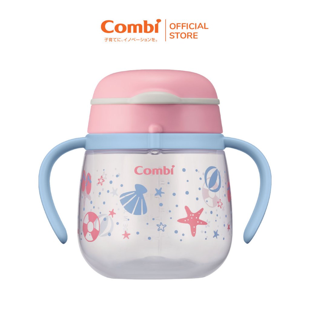 Bình nước Combi LakuMug bước 5 dung tích 240ml Bãi biển