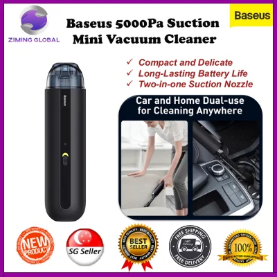 Baseus A2 Car Vacuum Cleaner Mini Handheld Auto Vacuum Cleaner with 5000Pa Powerful Suction For Car