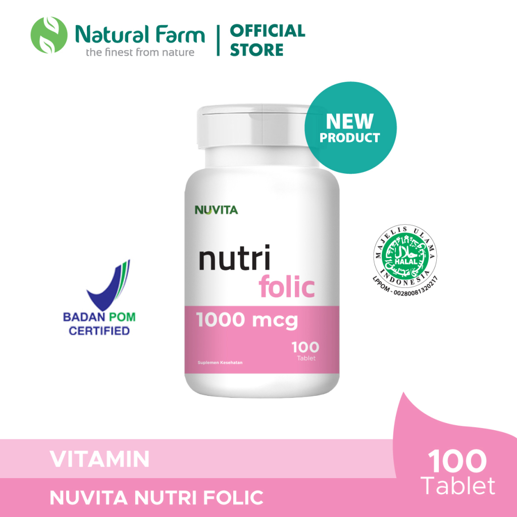 Nuvita Nutri Folic 1000 mcg - 100 Tablet