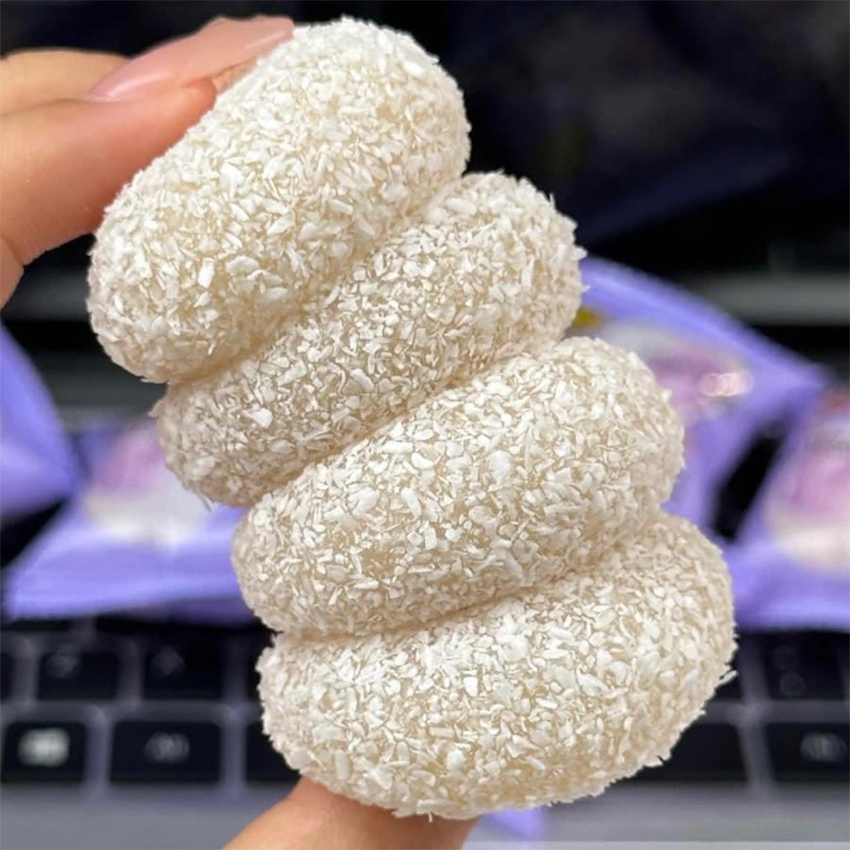 (Xả date 10/05)Thùng 1kg Bánh Mochi Sữa Nhân Kem Khoai Môn, Đậu Nành, Sầu Riêng, Đào, Xoài - Gia Ngân Food