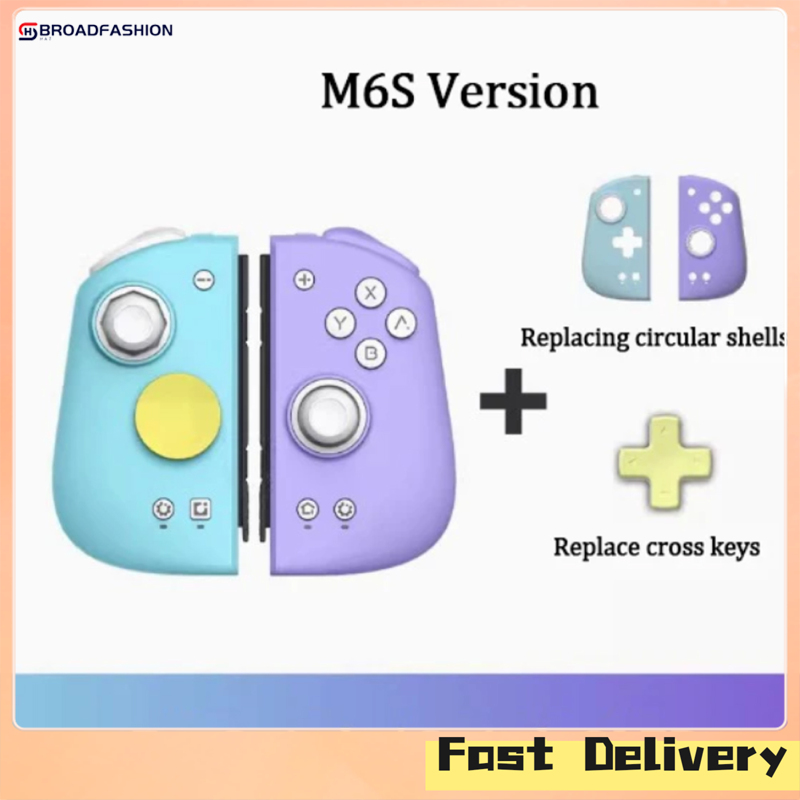 Broadfashion M6S Mobile Gaming Controller Adjustable Arcade Joystick With HD Vibration 6-axial Gyroscope Compatible For Switch Controller Pro ราคา 3,801 บาท*ส่งฟรี