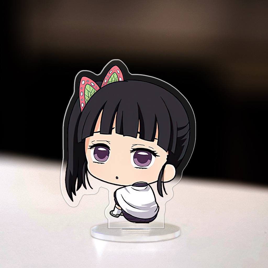 Mô hình đứng standee Kimetsu no Yaiba chibi Zenitsu Tanjiro Inosuke Nezuko trang trí decor bàn học