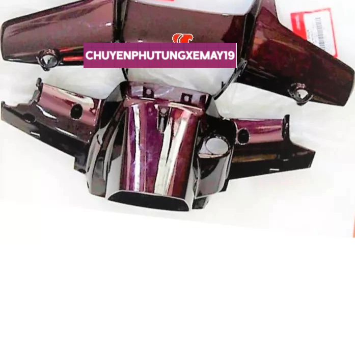 Vỏ Nhựa đầu trên dưới xe dream zin, Chi tiết dàn áo super dream việt đời đầu honda chính hãng 86