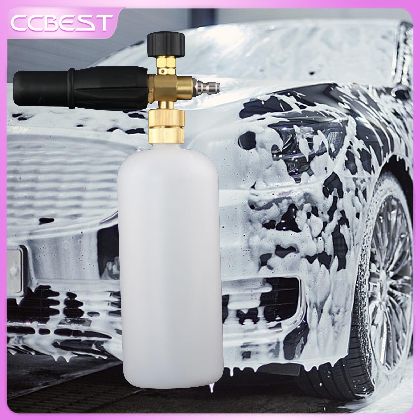 CCBEST Car Foam Sprayer Bottle, Hand Pressure Sprayer, Durable 1000ml Tank, Car Snow Foam Sprayer for Foam Nozzle Foam Generator Pressure Washer Accs