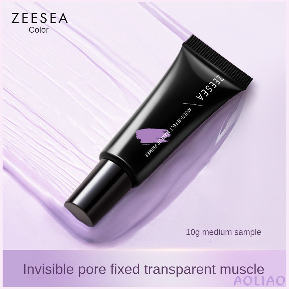 Aoliao zeesea cách ly màu 10g mẫu trang điểm kem phía trước màu tím màu xanh lá cây đồng bằng lâu dài giữ ẩm kem phía trước