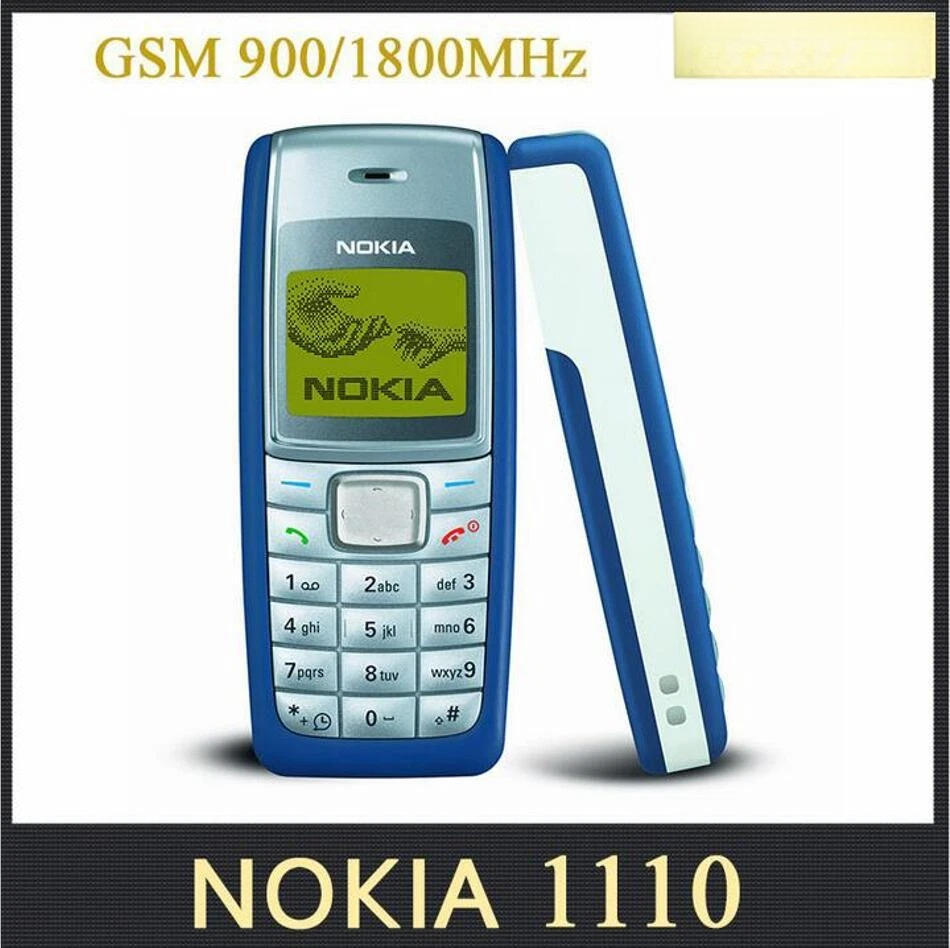 Nokia 1110 Unlocked Mobile Cell Phone 2G GSM 900/1800 English Arabic Keyboard Cellphone.Made On 2005 Year.