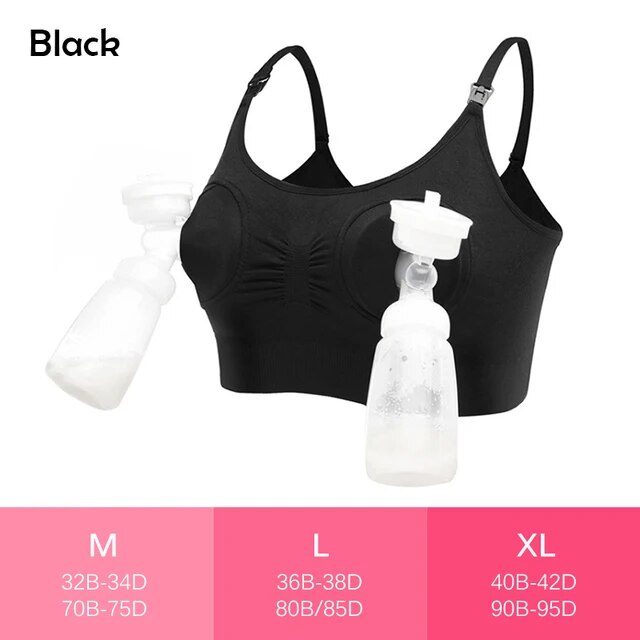 New Women Hands-Free Maternity Breast Pump Bra Breastfeeding