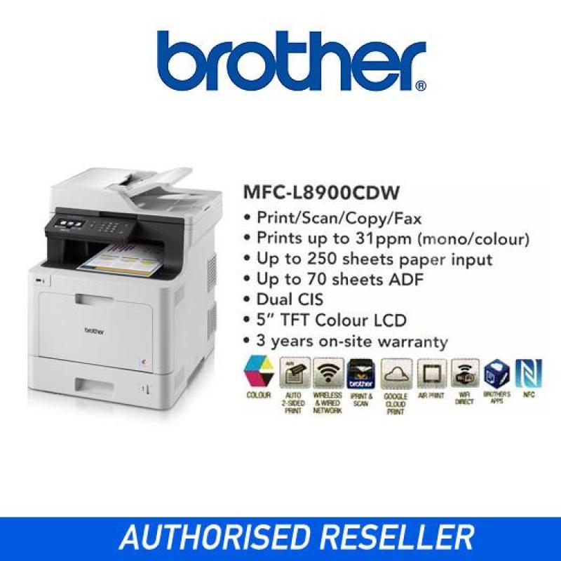 [Singapore Warranty] Brother  MFC-L8900CDW Multi-Function Automatic 2-sided Color Laser Printer  MFC L8900CDW  MFCL8900CDW 8900CDW Singapore