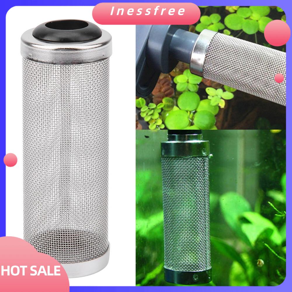 INESSFREE silicon Lưới lọc bể cá Ống lọc trước  loại Lưới thép không gỉ Vỏ bọc bộ lọc Người bảo vệ Bọc lưới ống lưới Lưới lọc khí nạp Hít thở bể cá
