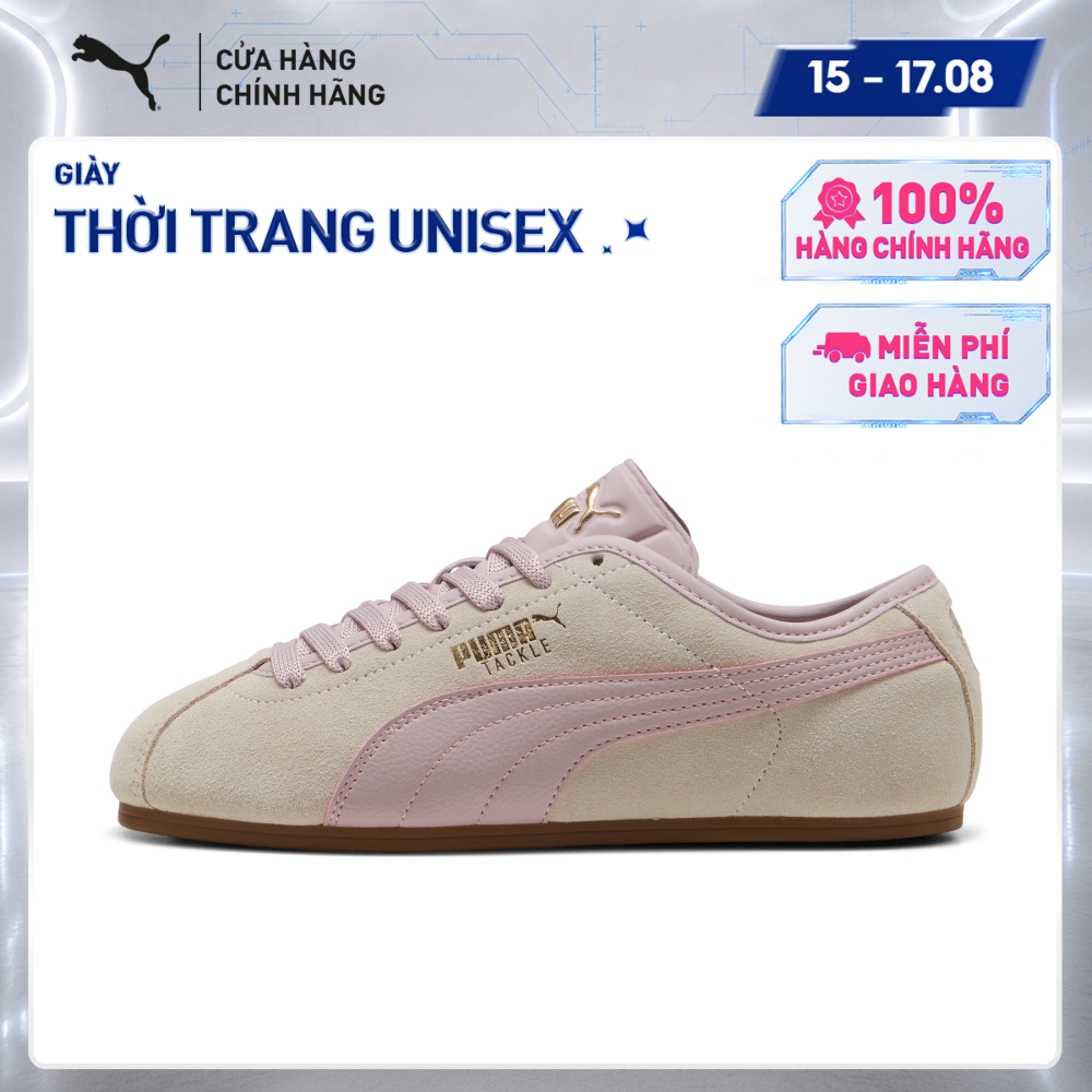 Giày Thời Trang PUMA Unisex Tackle Silver Fog-Misty Pink-Gum Màu Be