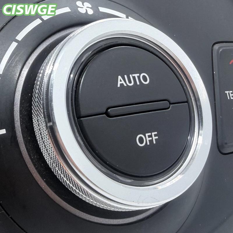 [CISWGE Auto] Cho Hyundai ix45 2013 2017 Xe Bảng điều khiển trung tâm điều hòa không khí núm trang trí vòng kim loại TRIM Bìa xe nội thất phụ kiện Giá 70,194 Đồng*Miễn phí vận chuyển