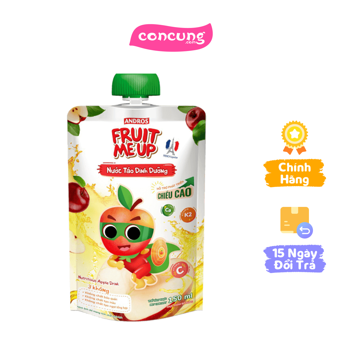 Fruit Me Up Nước Táo Dinh Dưỡng 150ml/Fruit Me Up Nutrious Apple drink 150ml