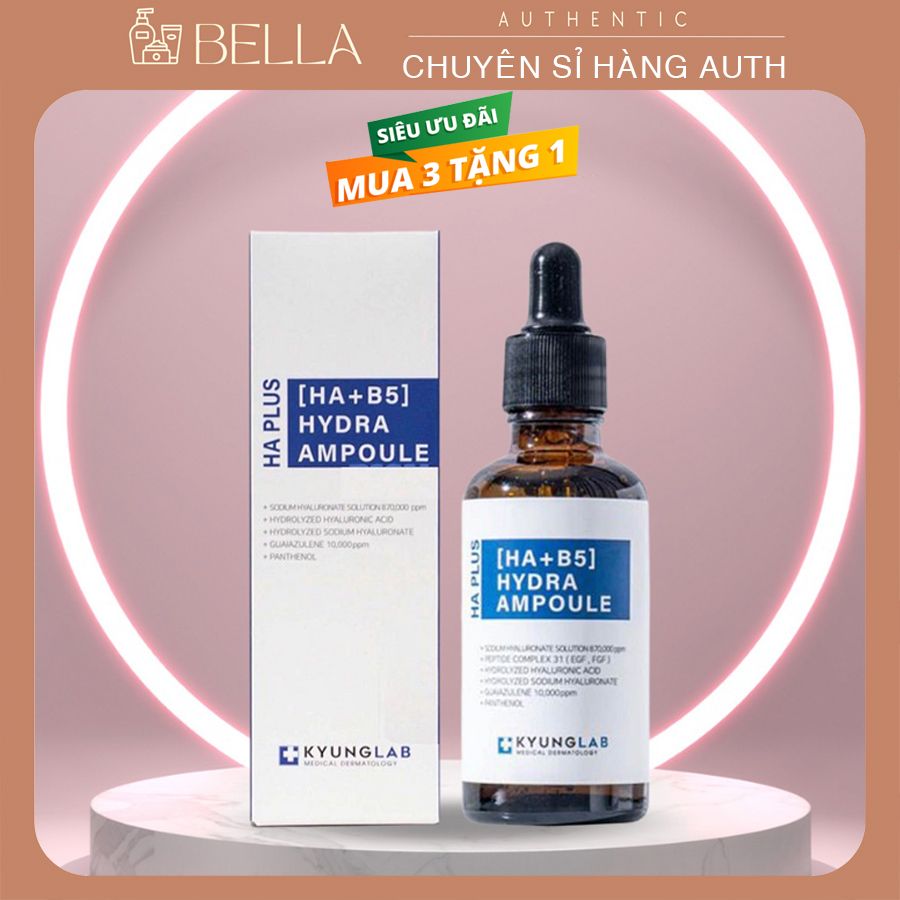 Serum HA PLUS Hydra Ampoule Kyung Lab 50ml, chống lão hóa, căng bóng da