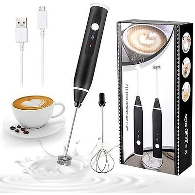  Máy Đánh Trứng ,Tạo Bọt CaFFe Milk Frother 3 Tốc Độ Loại Sạc Điện Máy Đánh Bọt Que Tạo Bọt Cafe Mini 