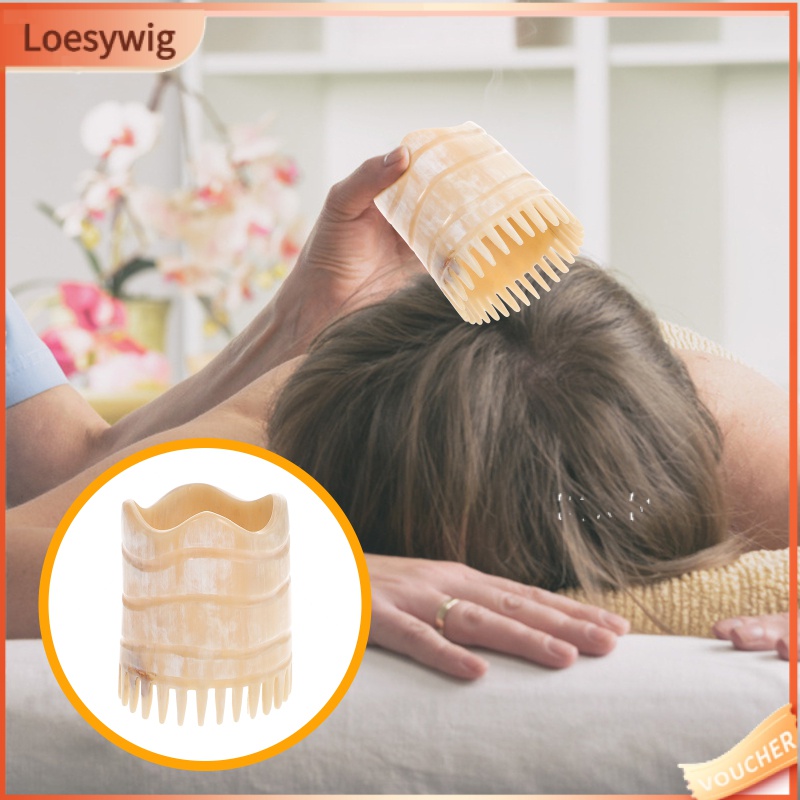 Loesywig Răng tốt làm sạch tóc lược kết hợp massage kết hợp dầu gội đầu