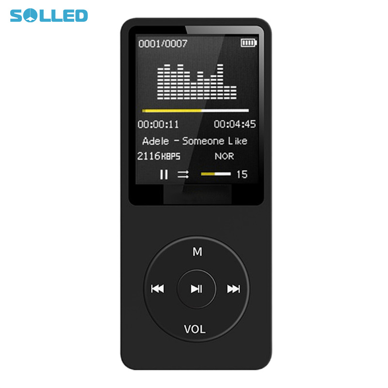Bluetooth-compatible Mp3 Music Player Lossless Portable Fm Radio External Ultra-thin Student Mp3 Recorder